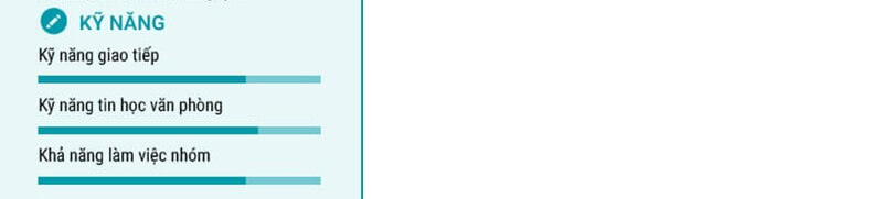 Phần kỹ năng của CV Thư ký - Trợ lý