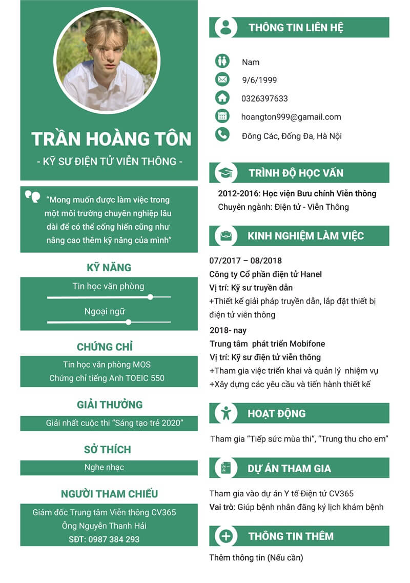 Bí quyết thiết kế CV điện tử viễn thông ấn tượng, phù hợp nhất