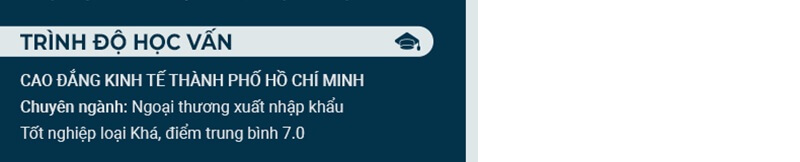 Phần trình độ học vấn trong CV xin việc tư vấn bảo hiểm