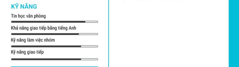 Phần kỹ năng trong CV ngành bưu chính viễn thông