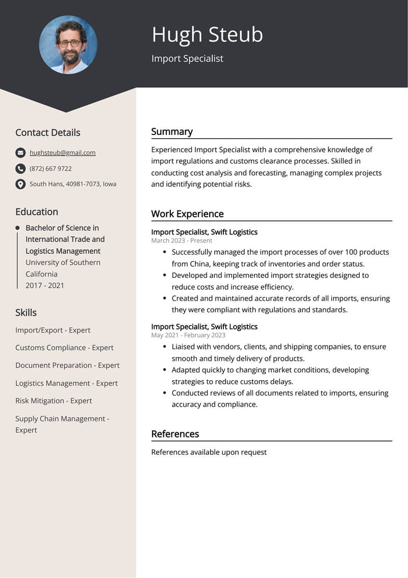 Xây dựng khung nội dung chuẩn cho CV xuất nhập khẩu