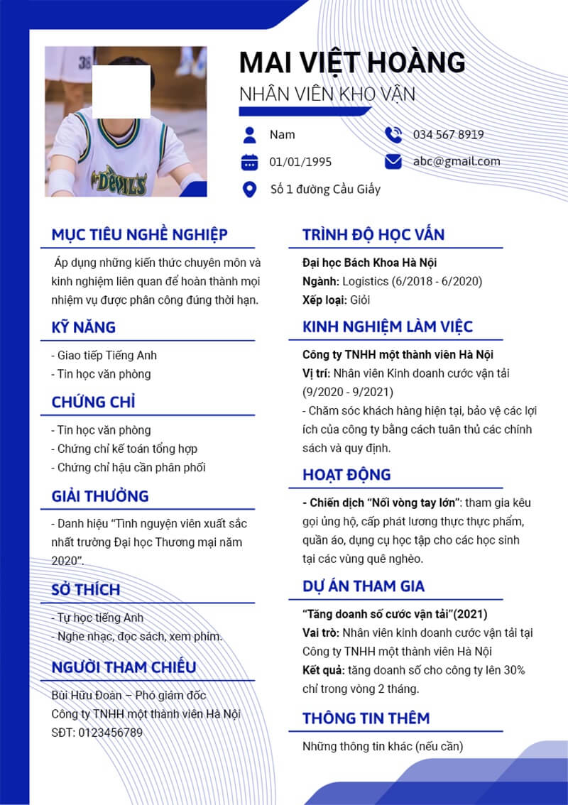 Mẹo xây dựng template CV vận chuyển giao nhận giúp bạn ghi điểm
