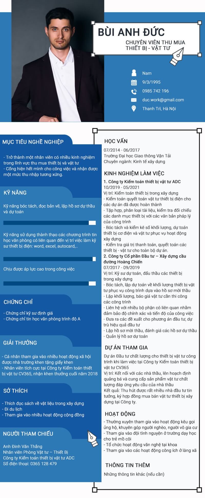 Bí quyết tối ưu hóa CV thiết bị vật tư về nội dung